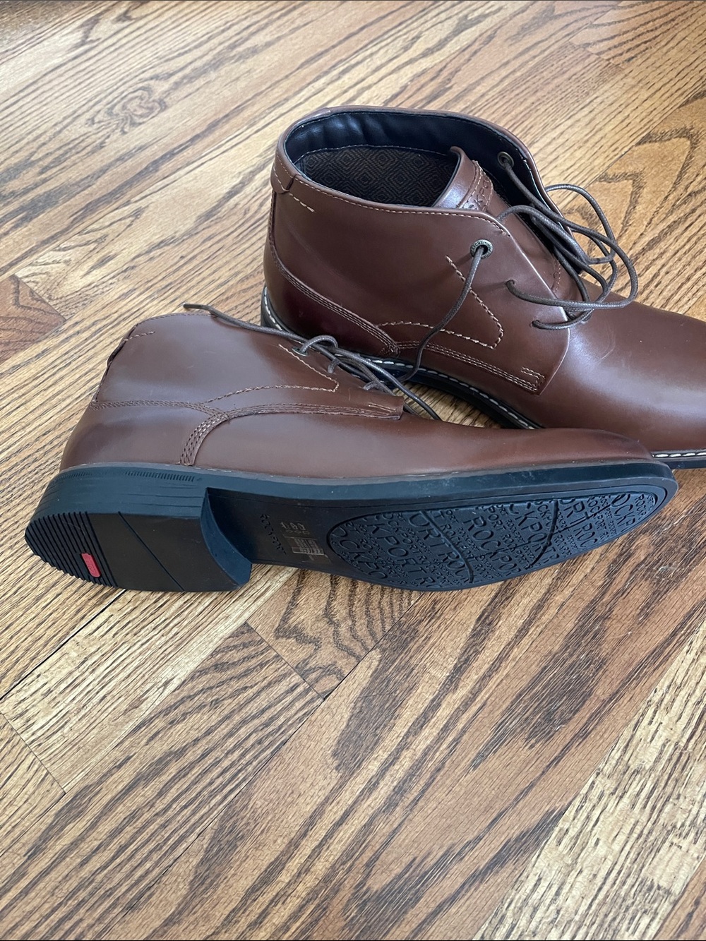 Rockport TruTech Men’s Brown Leather Chukka Boots Size 9.5